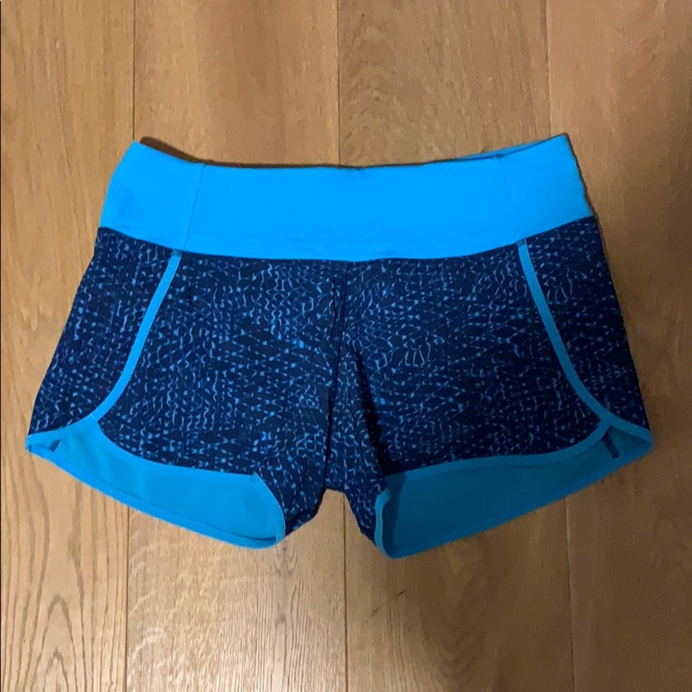 Blue speed up shorts (tall)